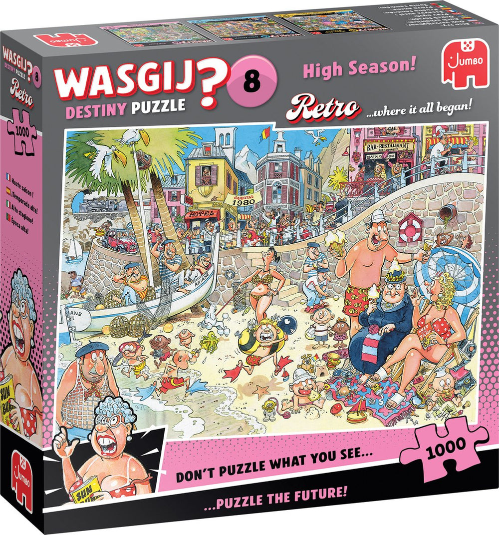 Wasgij retro destiny 8 - hoogseizoen! - puzzel - 1000 stukjes - volwassenen legpuzzel
