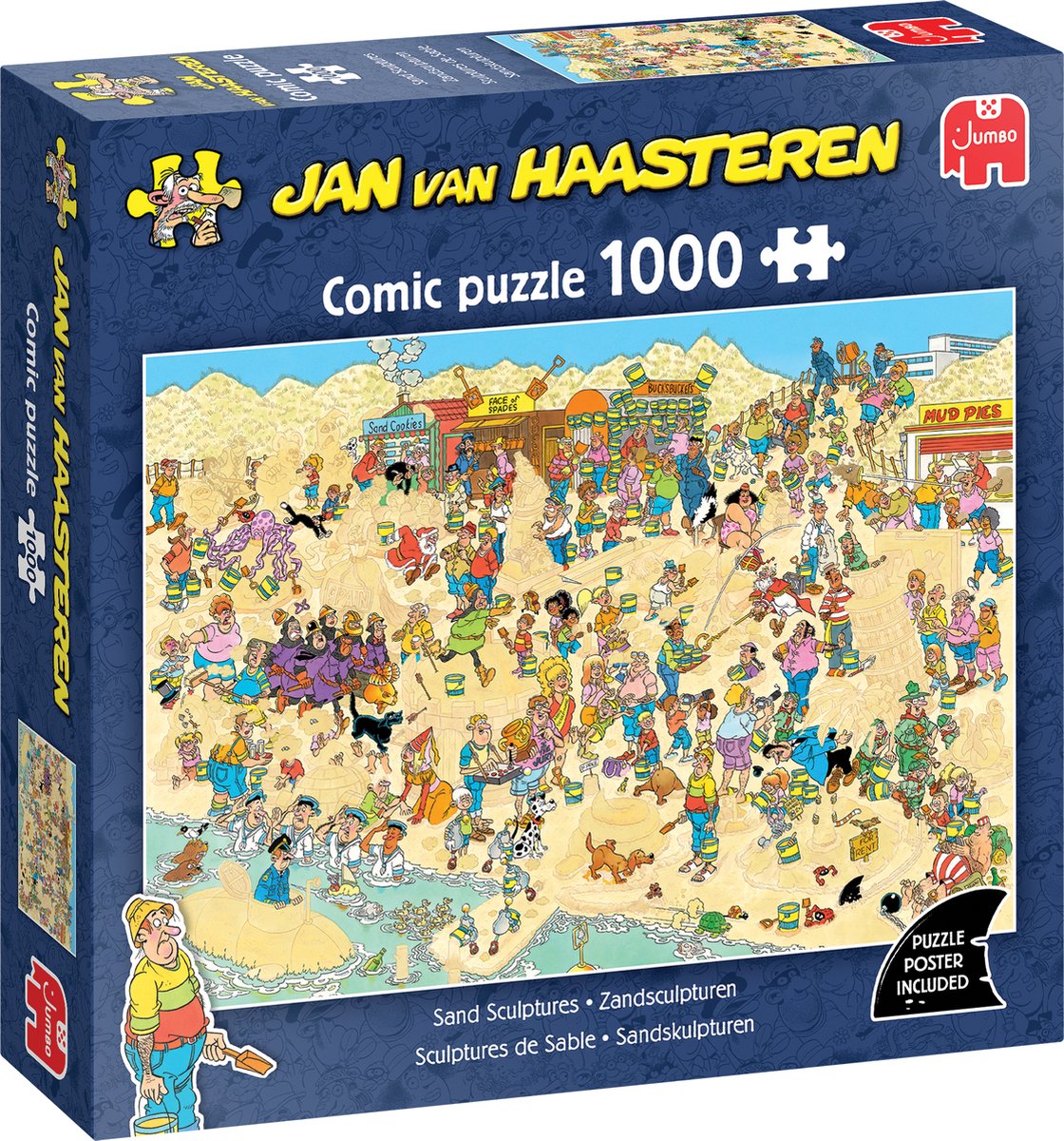 Jan van Haasteren Legpuzzel - Zandsculpturen, 1000st.
