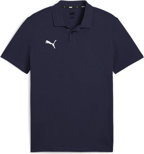Puma teamgoal casuals polo heren sportshirt - navy- white s