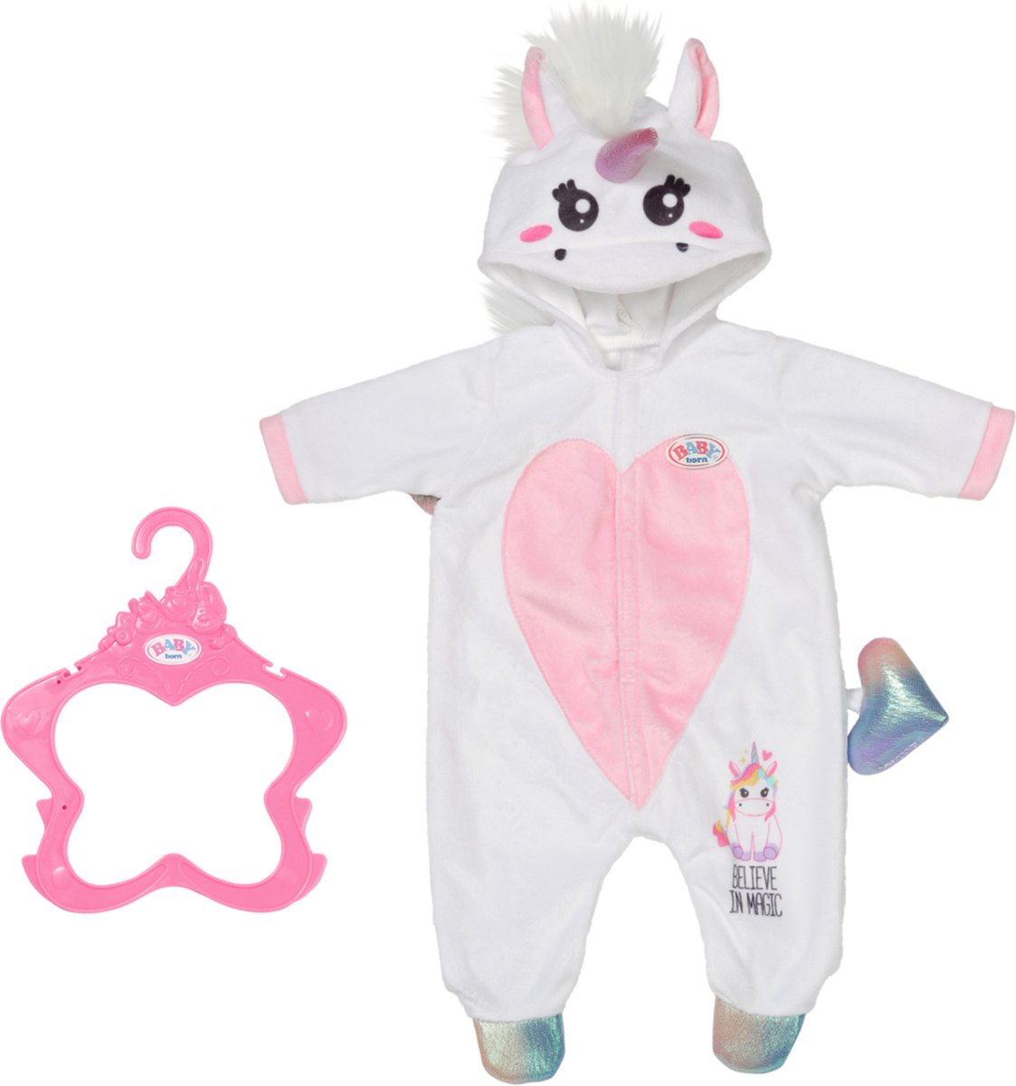 Zapf baby born eenhoorn onesie 43 cm