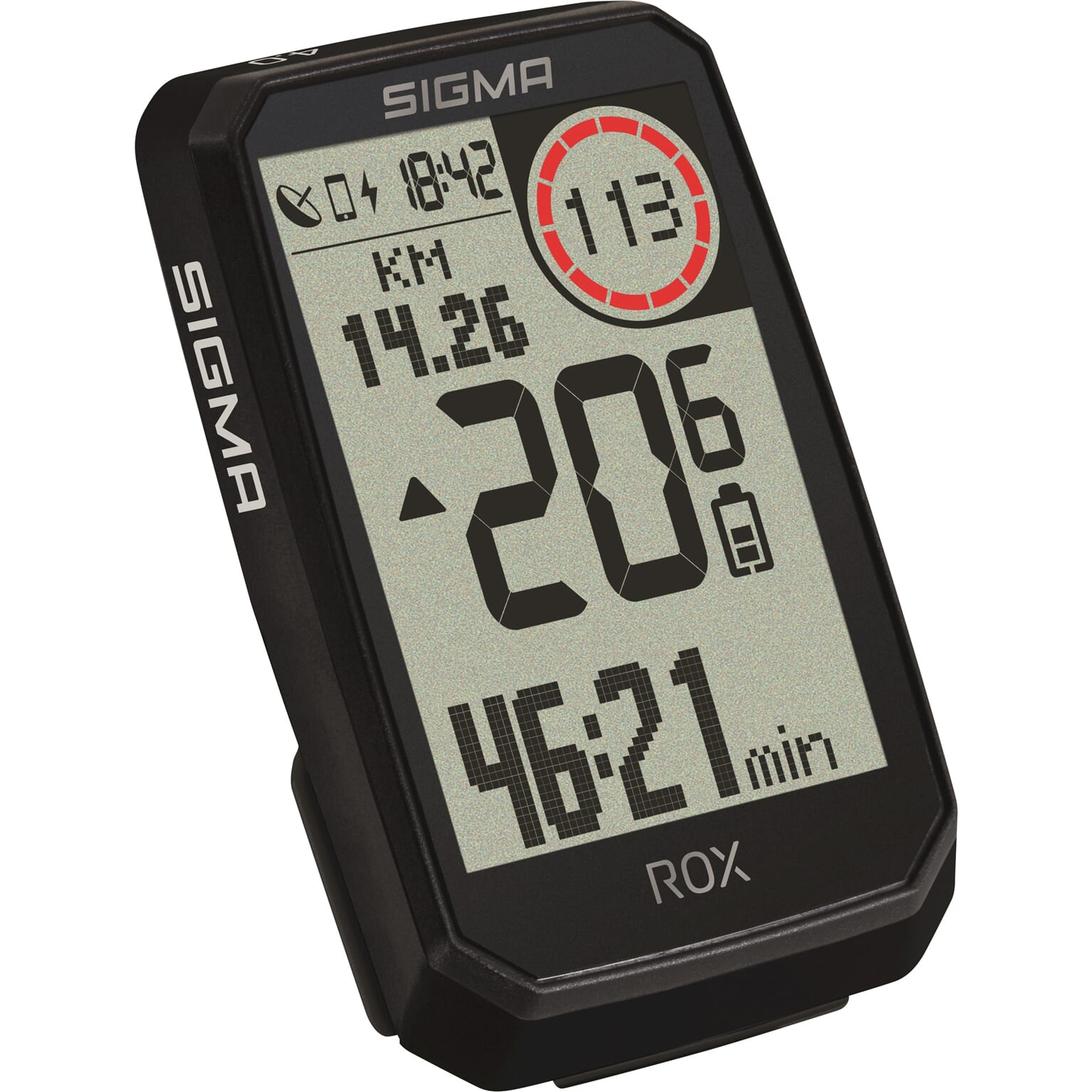 Sigma fietscomputer rox 4.0 endurance zwart