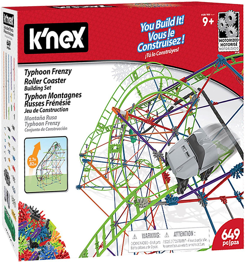 K'nex typhoon frenzy rollercoaster