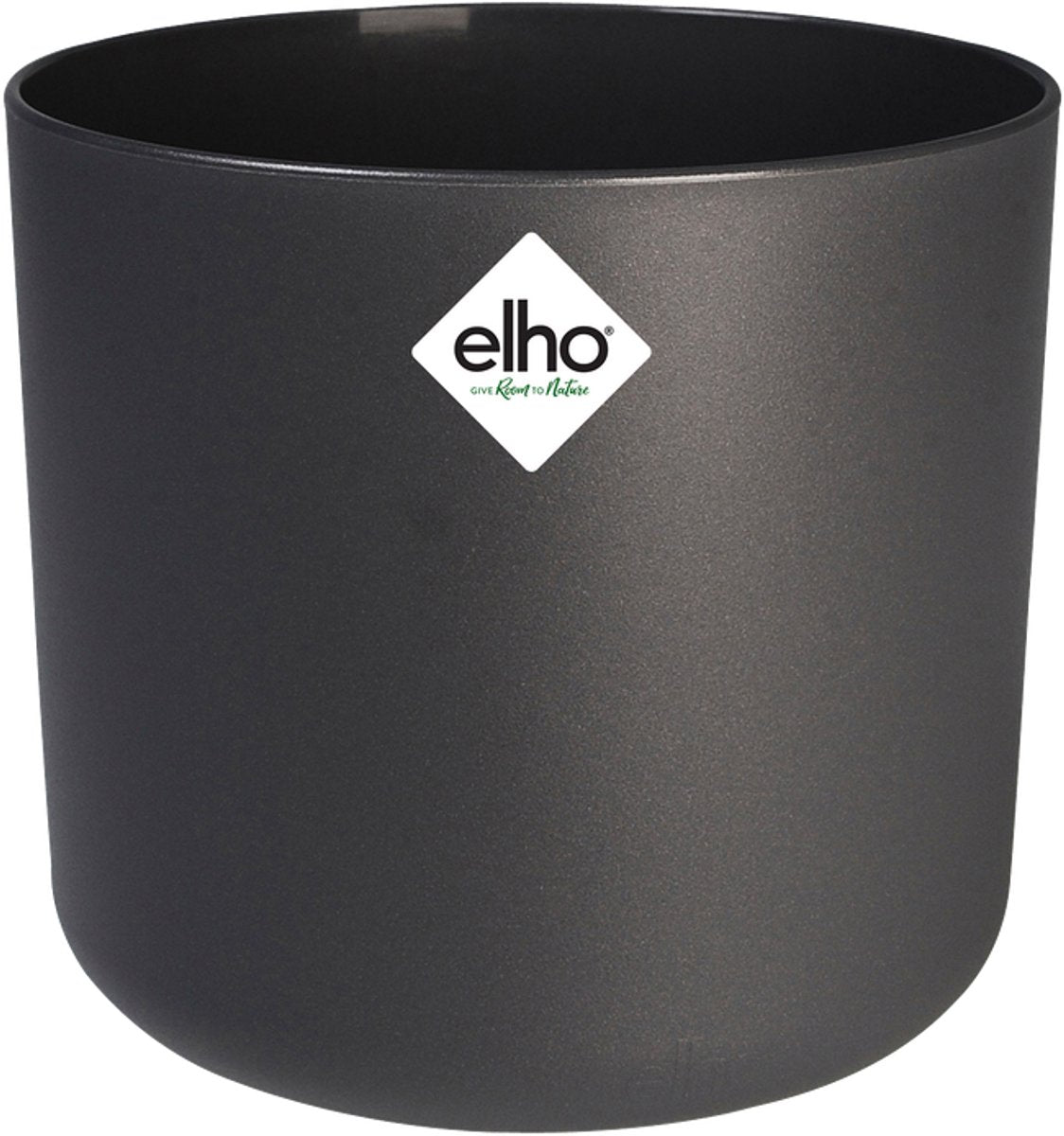 Elho b.for soft rond 16 - bloempot voor binnen - 100% gerecycled plastic - ø 16 x h 15 cm - antraciet