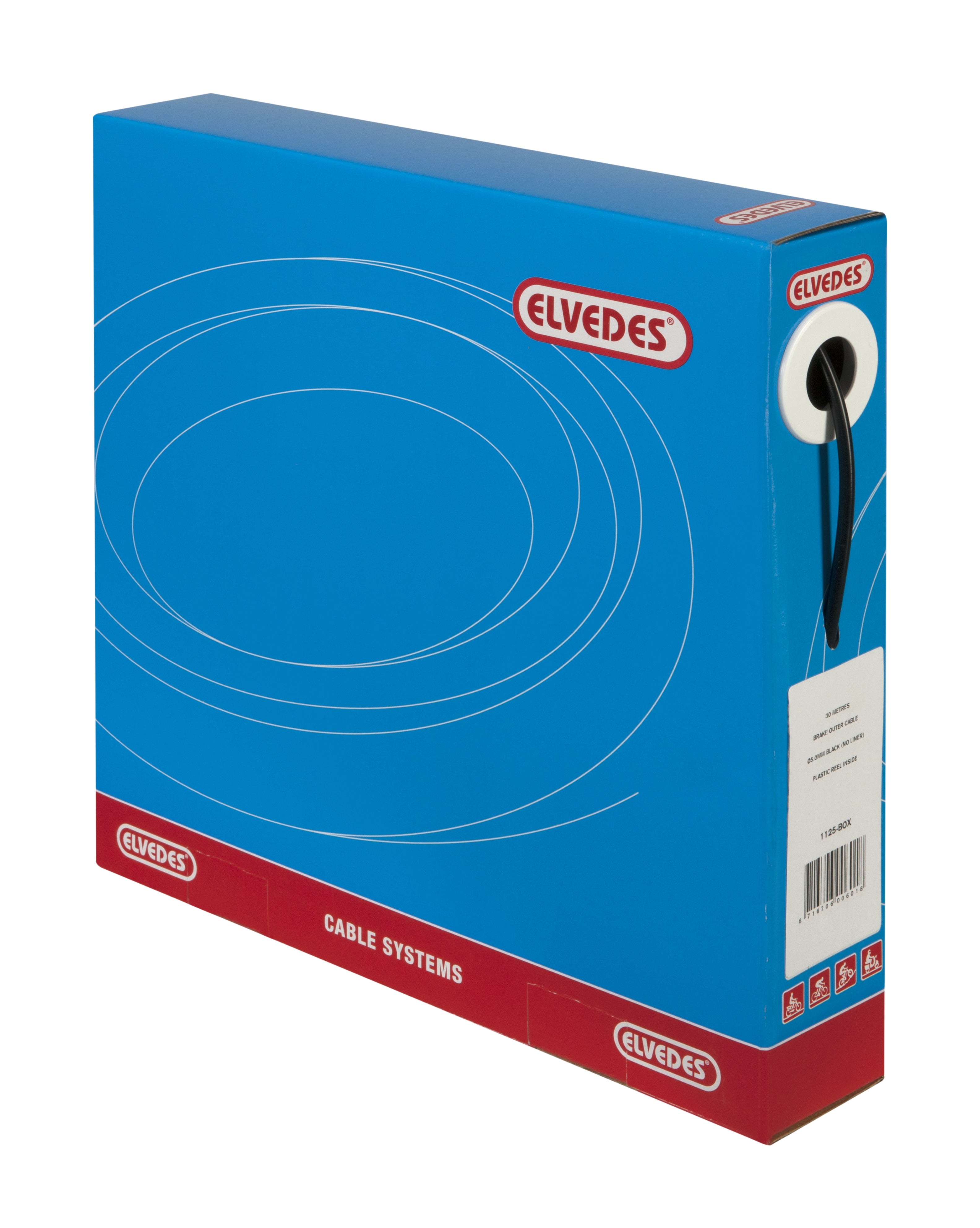 Câble extérieur de frein Elvedes sans garniture 30 mètres Ø5.0mm - noir (30 mètres en boîte)