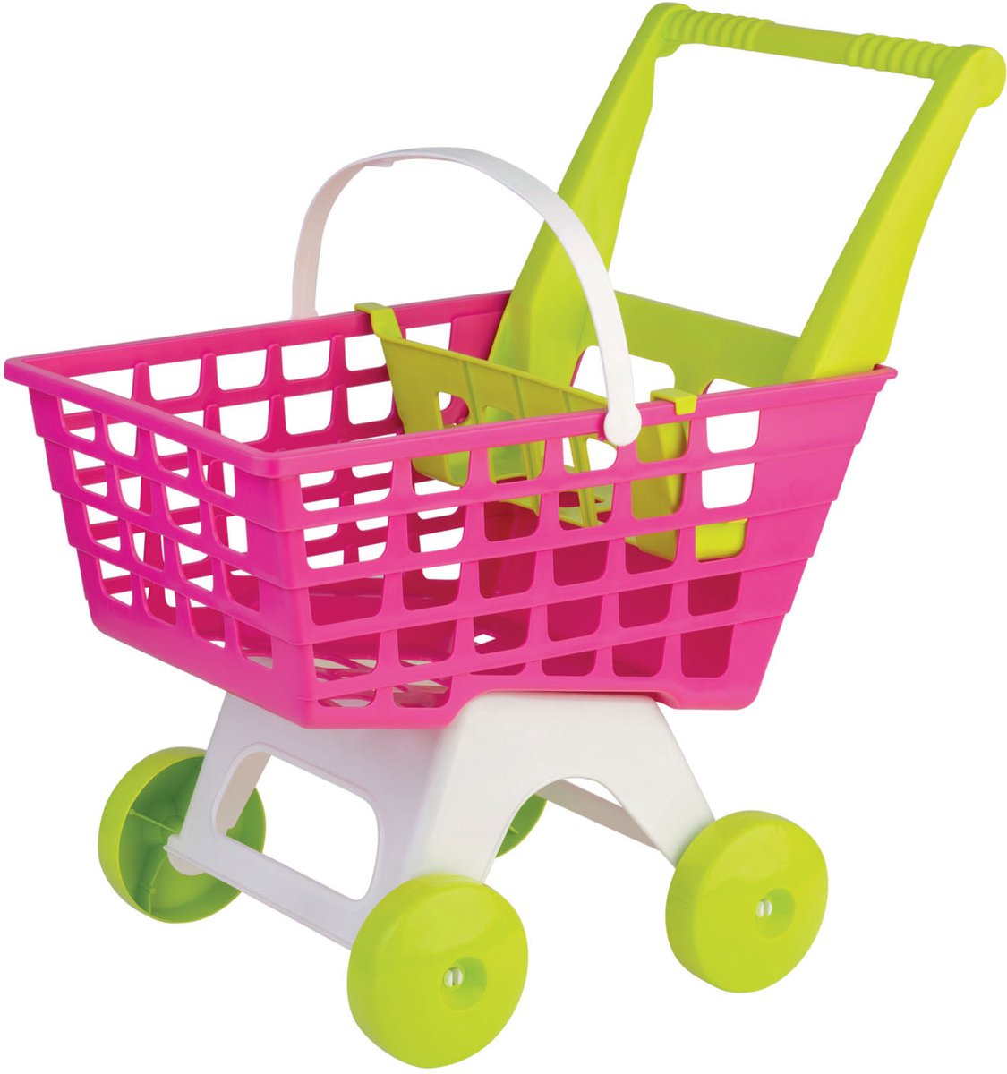 Androni giocattoli winkelwagen roze groen