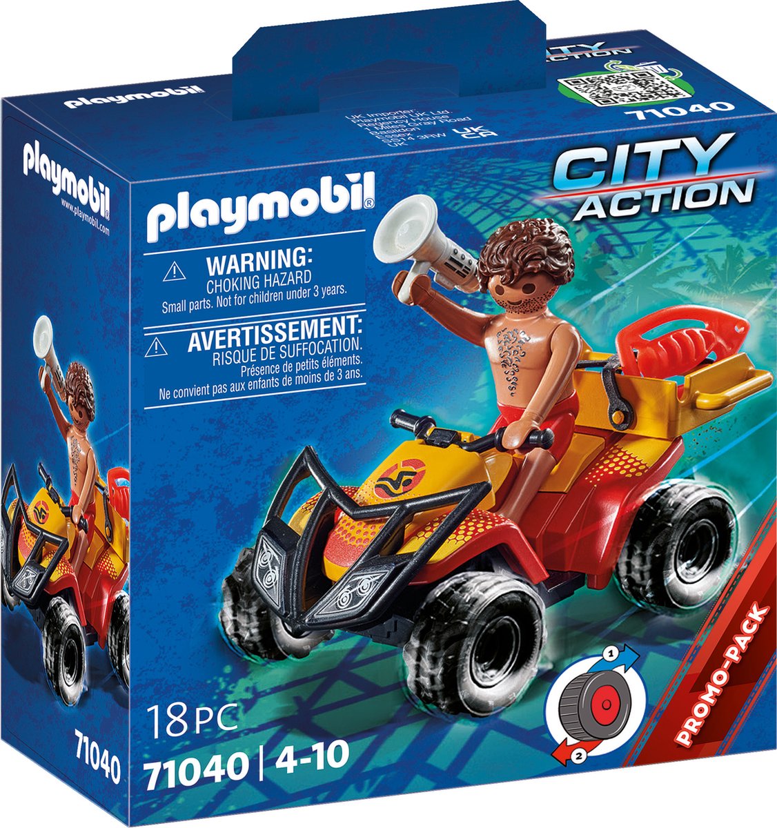 Playmobil city action badmeester quad - 71040