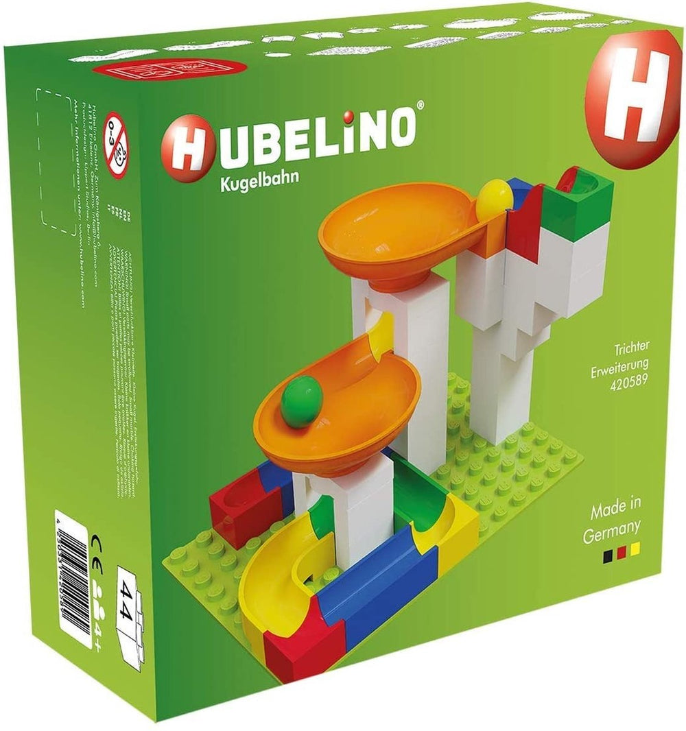 Hubelino knikkerbaan uitbreidingsset trechter, 44dlg.