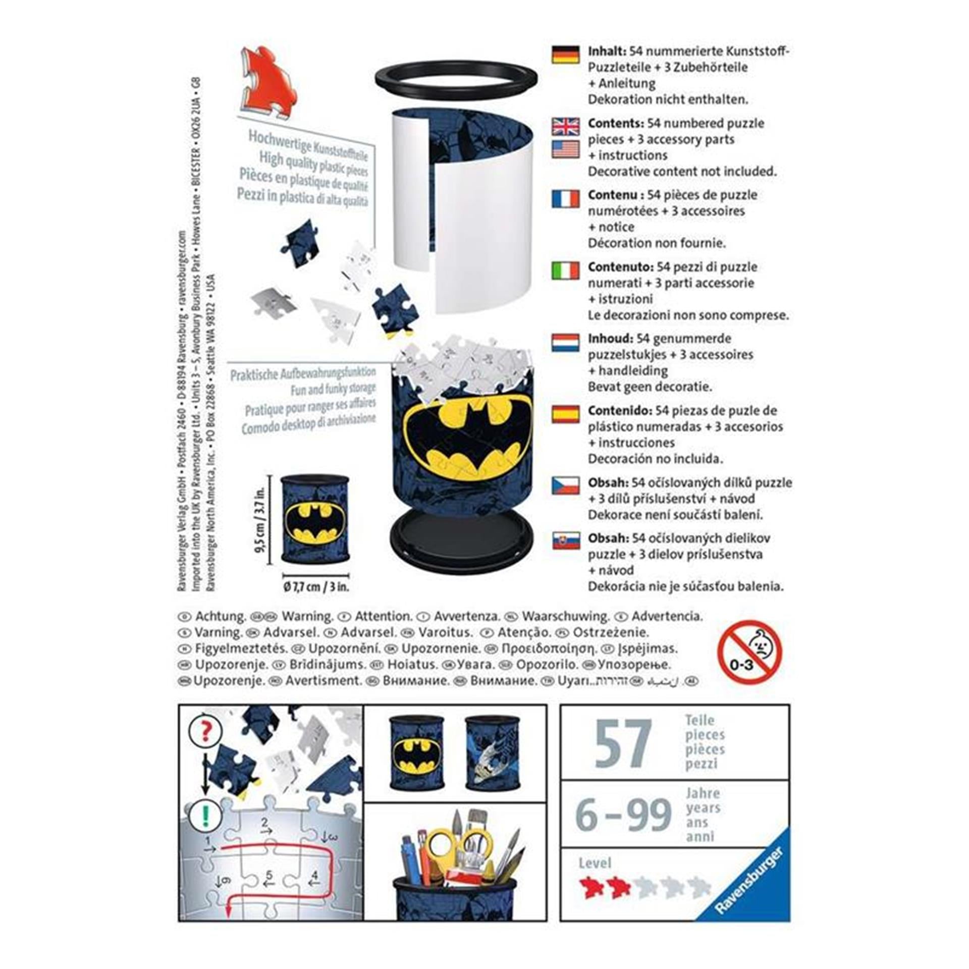Ravensburger 3d puzzel batman pennenbak