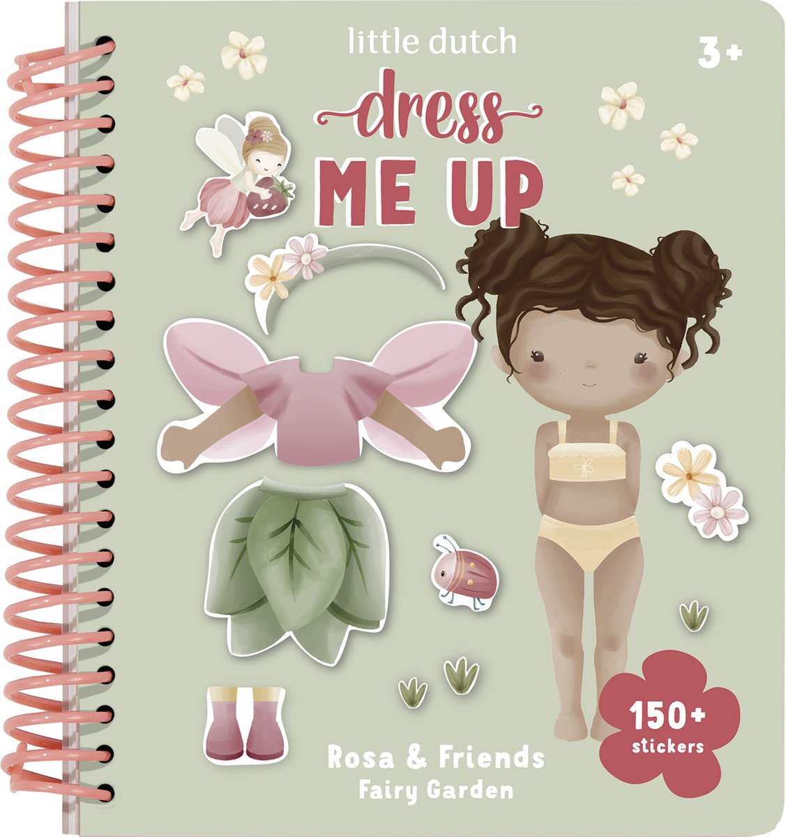 Little Dutch aankleedstickerboek Rosa Fairy Garden