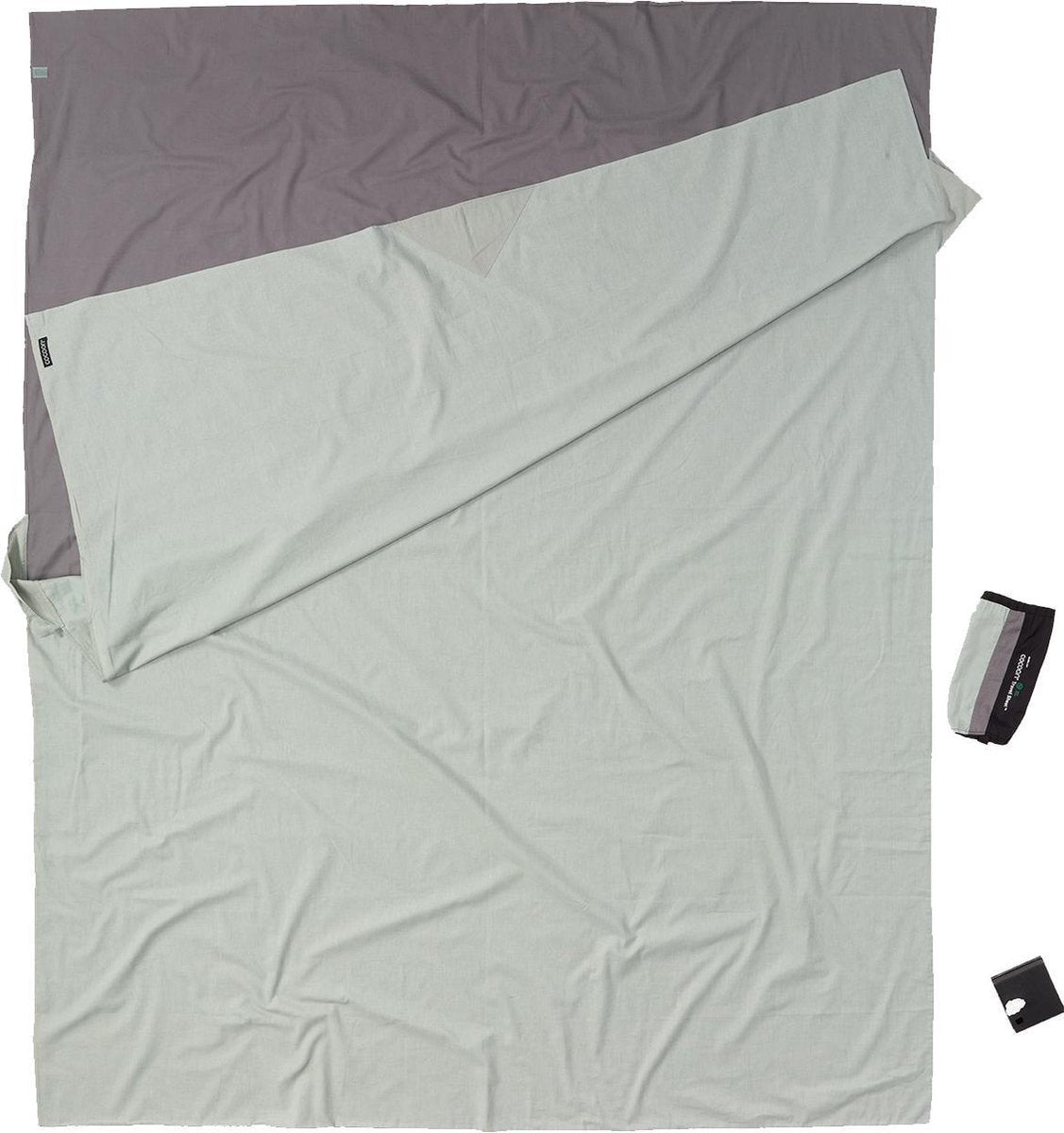 Cocoon travelsheet - lakenzak - egyptisch katoen - khaki