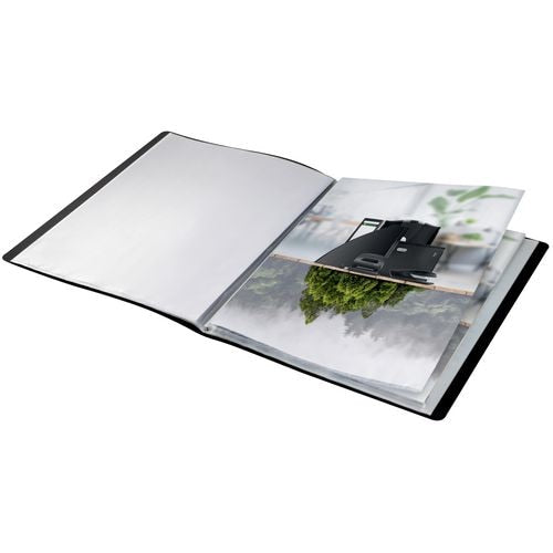 Leitz recycle showalbum a4 co2 neutraal zwart 90% gerecycled plastic 40 hoezen