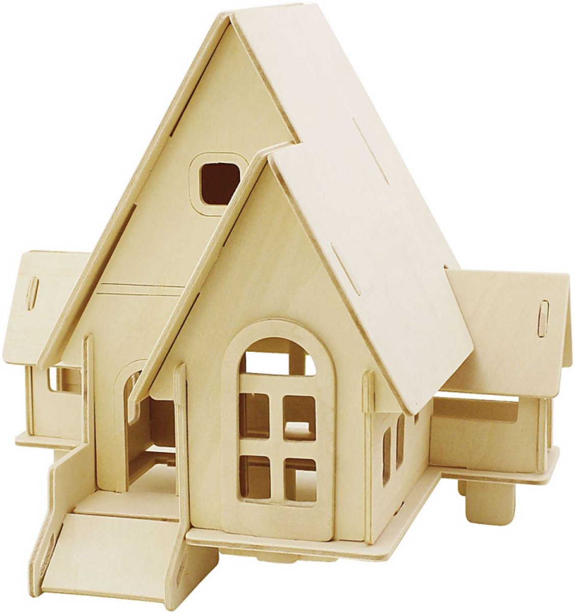 Creativ company 3d houten constructie set huis