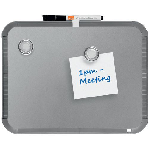 Whiteboard slim nobo 220x280 mm zilver