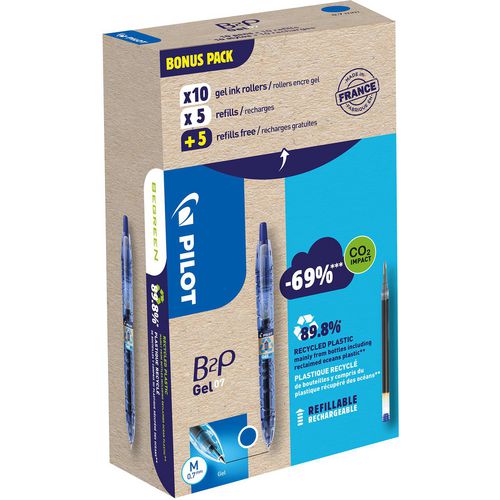Gelpen pilot blauw 0,7 mm