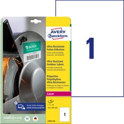 Avery etiketten wit 10 stuks