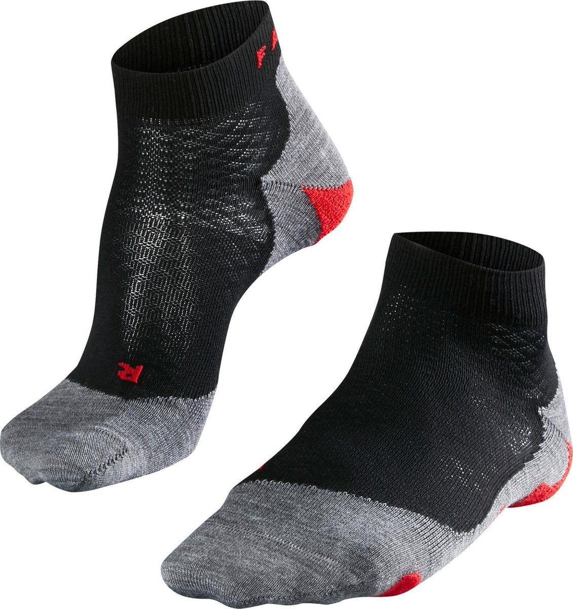 Falke ru5 short anti-blaar functioneel materiaal hardloopsokken dames zwart - maat 37-38
