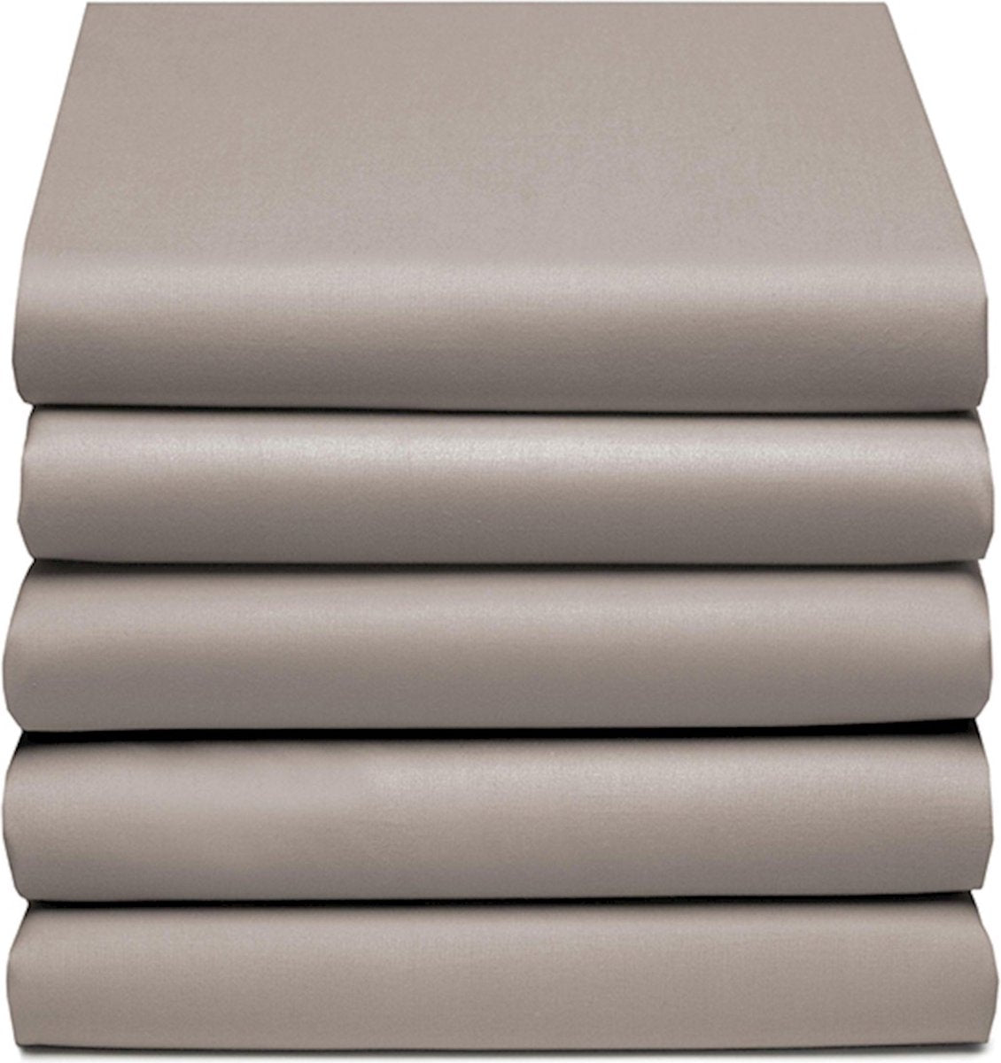 Cinderella weekend - topper hoeslaken (tot 15 cm) - katoen - 180x210 cm - taupe