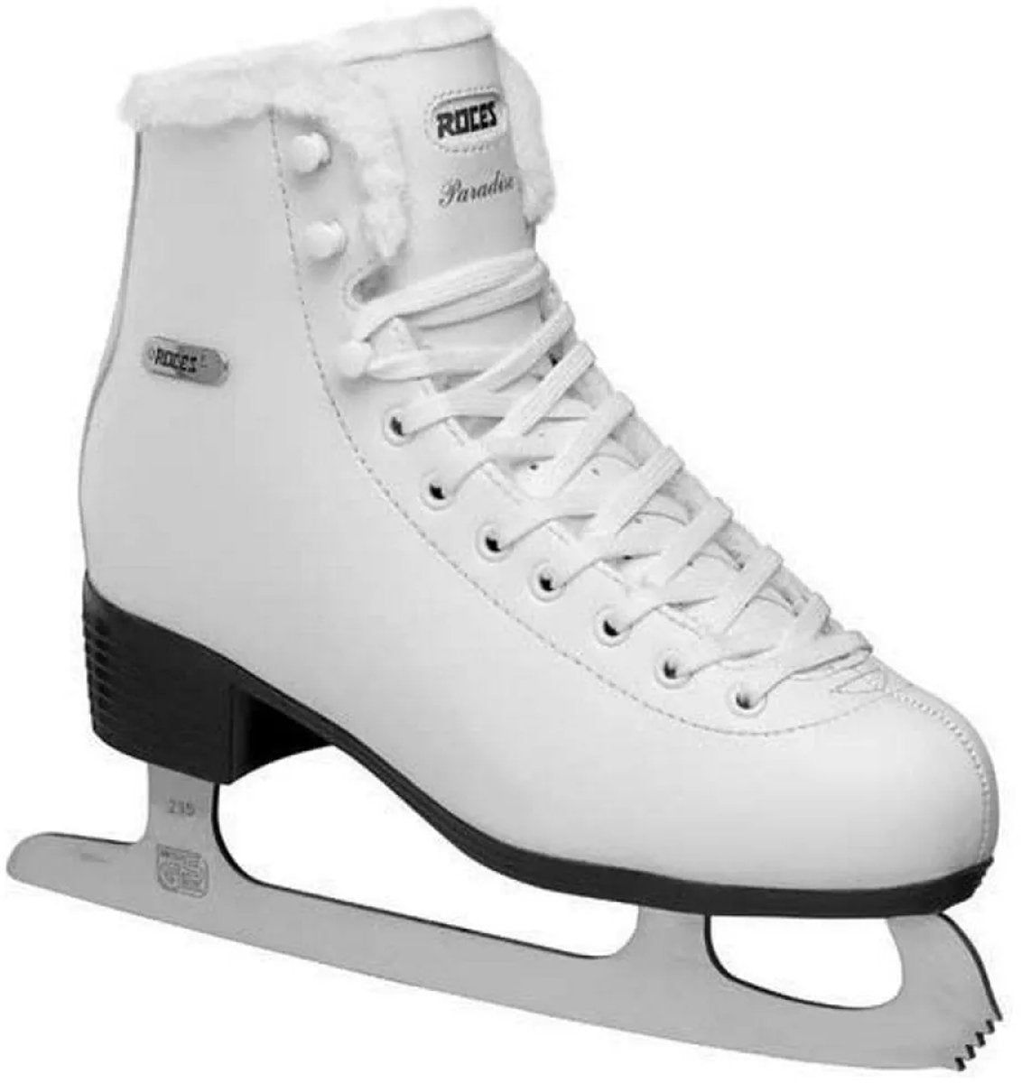 Roces - paradise eco fur - kunstschaatsen - schaatsen dames - wit - eco fur warmvoering klassieke stabiliteit - maat eu 39