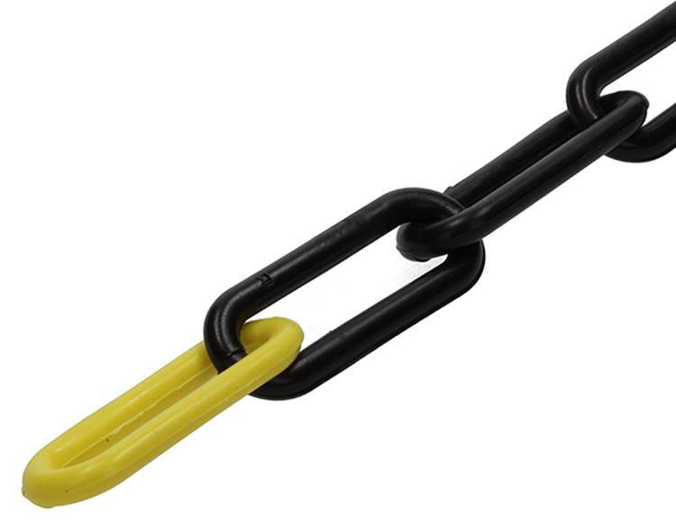 Mack 1005293 - kunststof ketting geel zwart ks-60 6,0x40mm 2mtr | 5 stuks