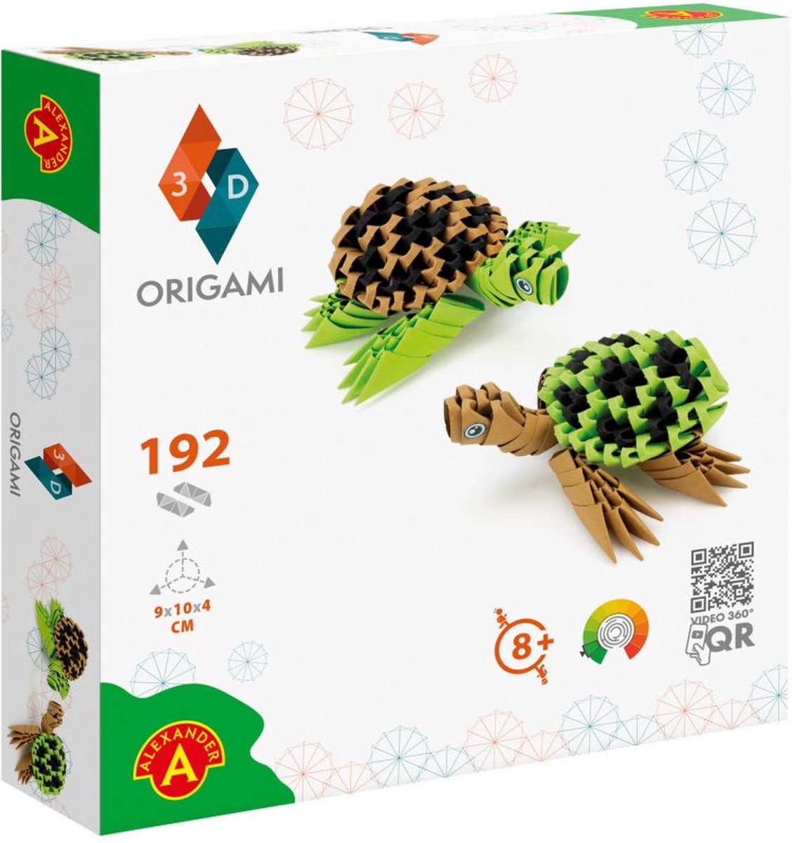 Alexander toys alexander - origami 3d - turtles - 192pcs