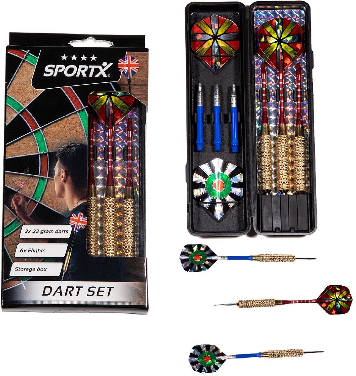 Sportx dart deluxe in case 22 gram