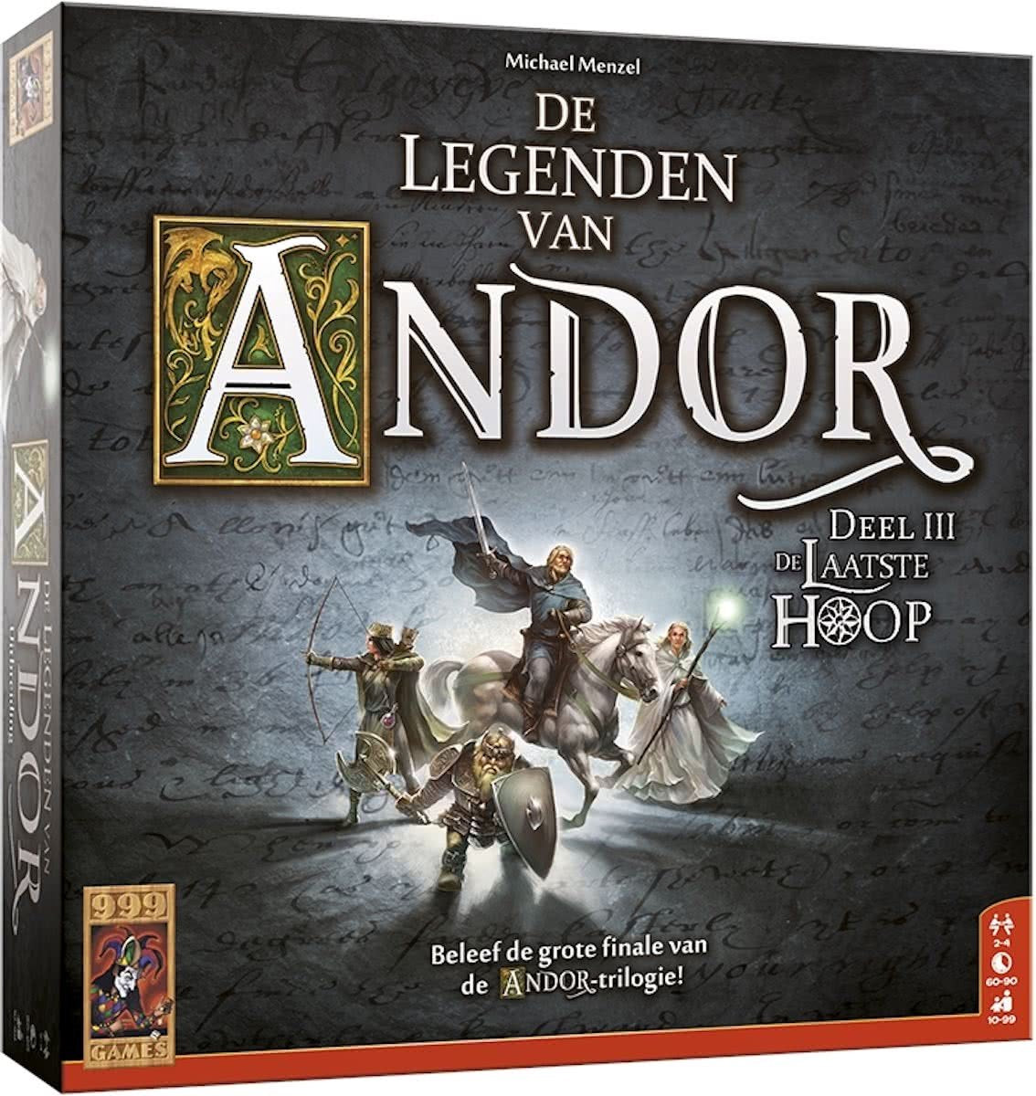 999games 999 games van de legende van andor: het laatste hoop bordspel