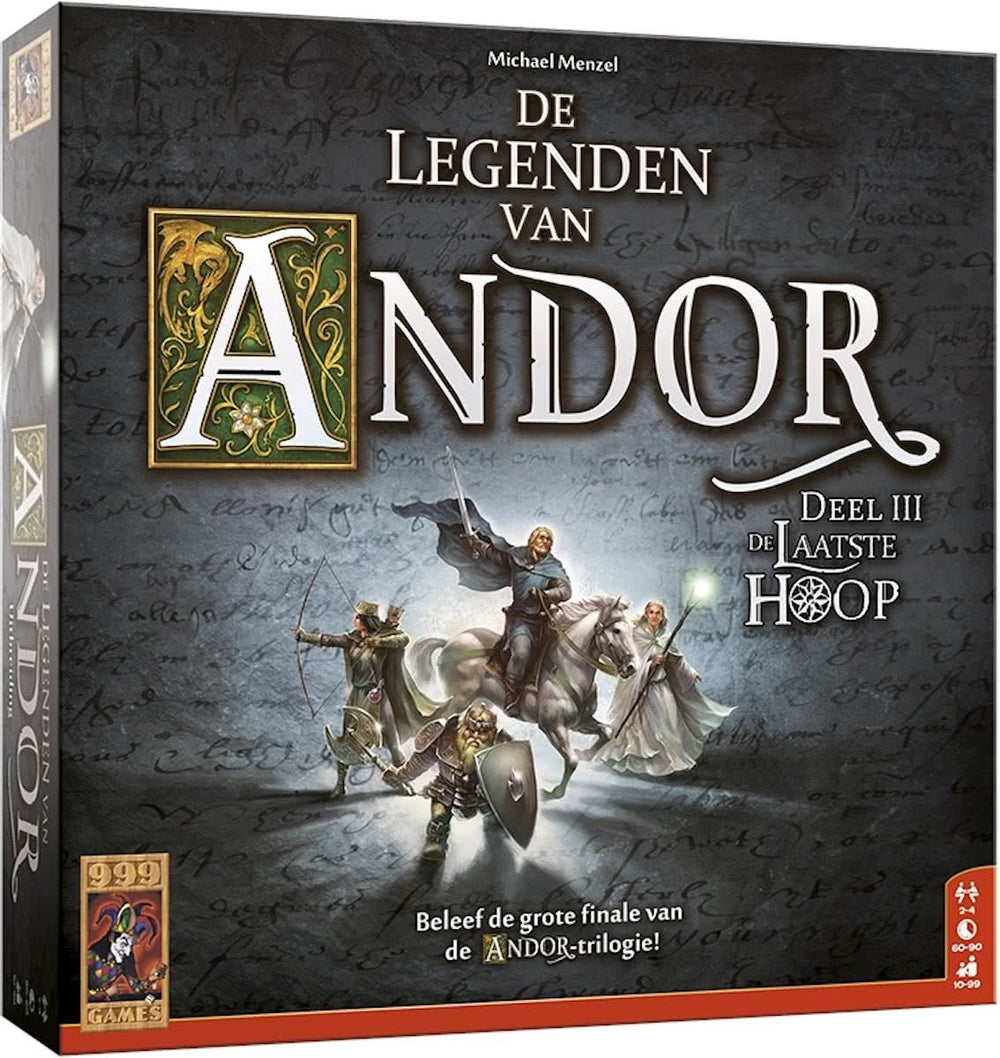 999games 999 games van de legende van andor: het laatste hoop bordspel