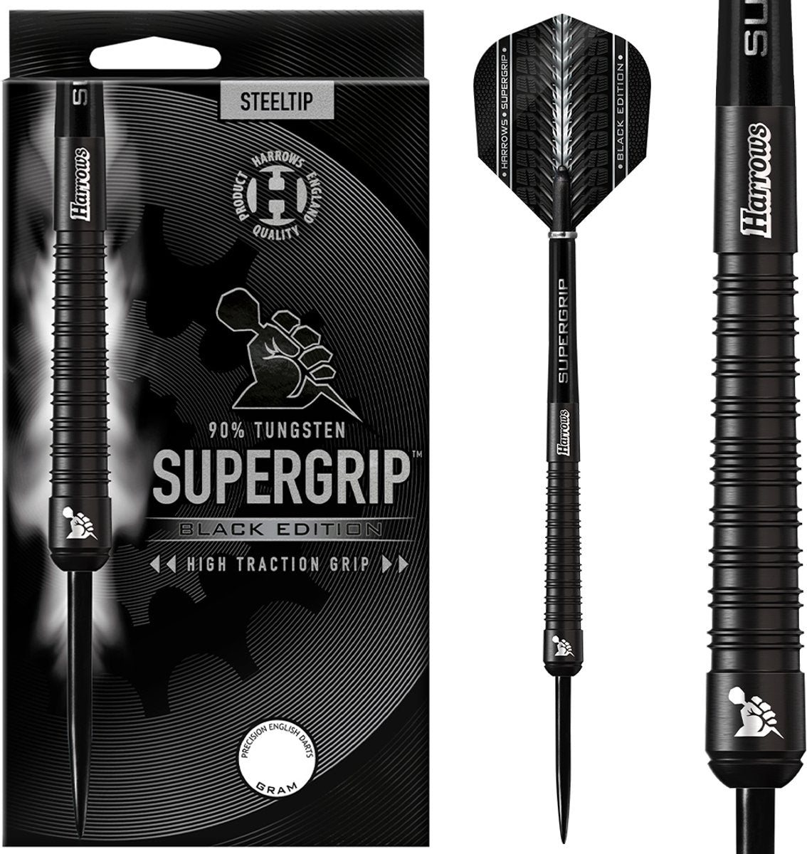 Harrows supergrip black edition 90% tungsten 25gr