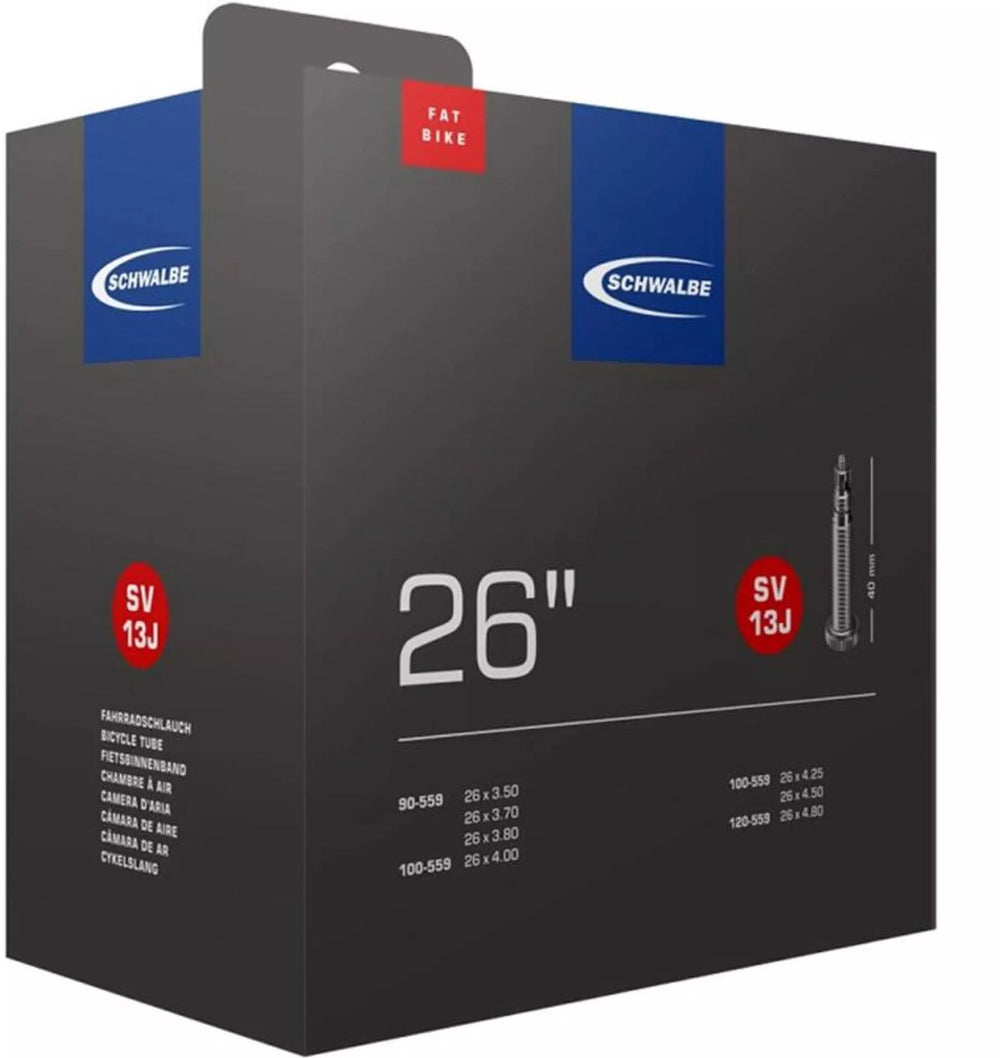 Schwalbe Binnenband SV13J, Fatbike 26x3.50-4.80. ETRTO 90 120-559, Ventiel: Sclaverand frans 40mm