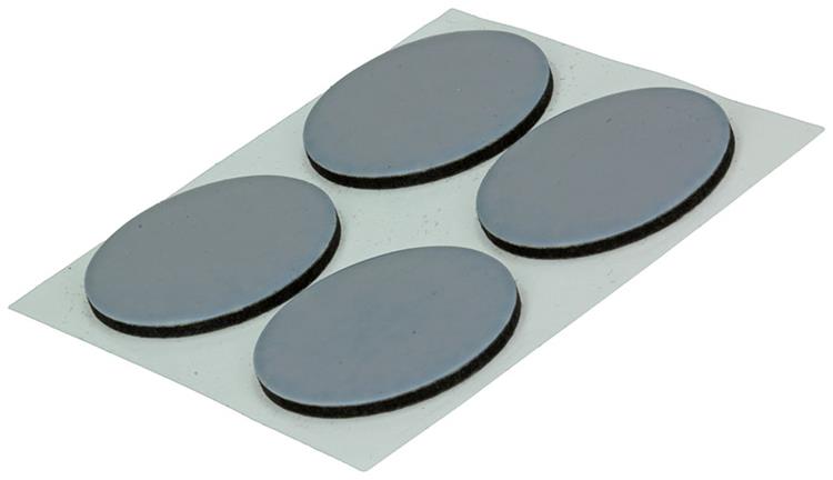 Mack 1047766 - super glijpastille zelfklevendgrijs ø 28 mm 4 st pcs | 12 stuks