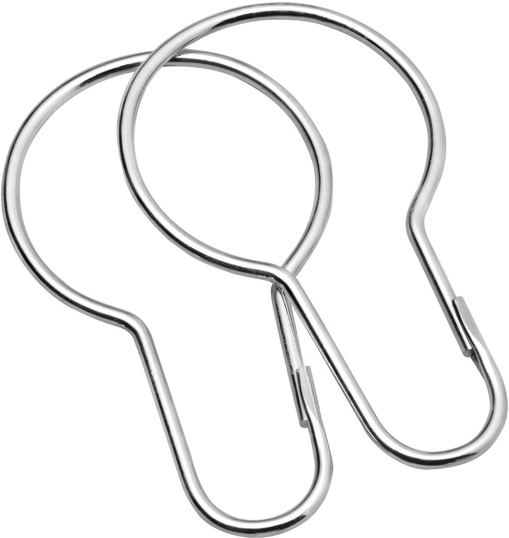 Sealskin hooks douchegordijnringen (12 stuks) metaal rvs