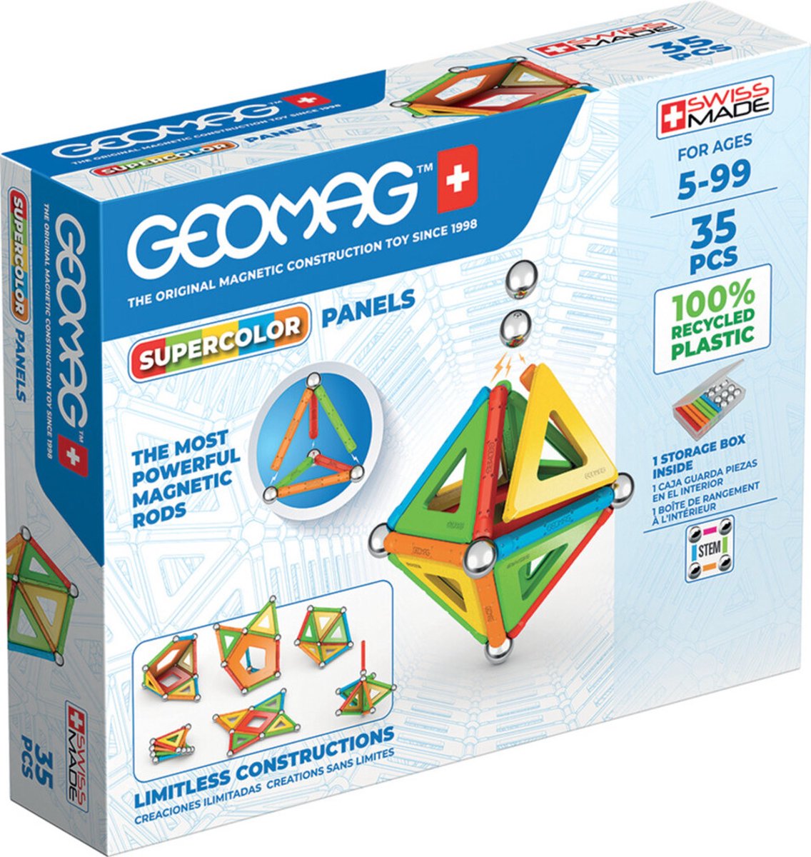 Geomag super color gerecycled 35-delig