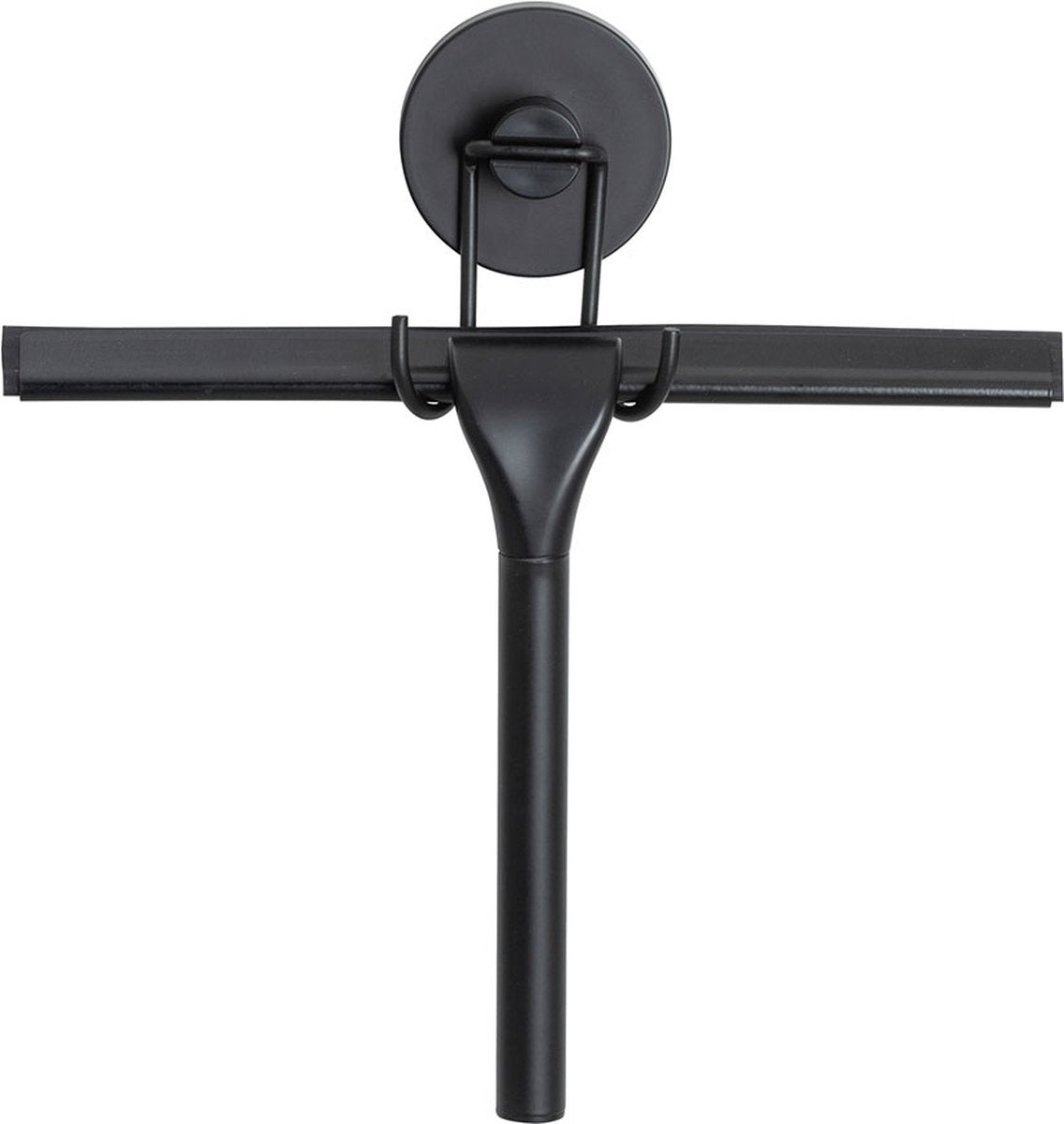 Wenko vacuum-loc douchewisser mat zwart - raamwisser - trekker douche - bevestigen zonder boren