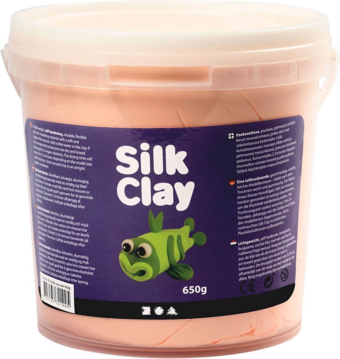 Silk clay ®, 650 gr, lichtbeige