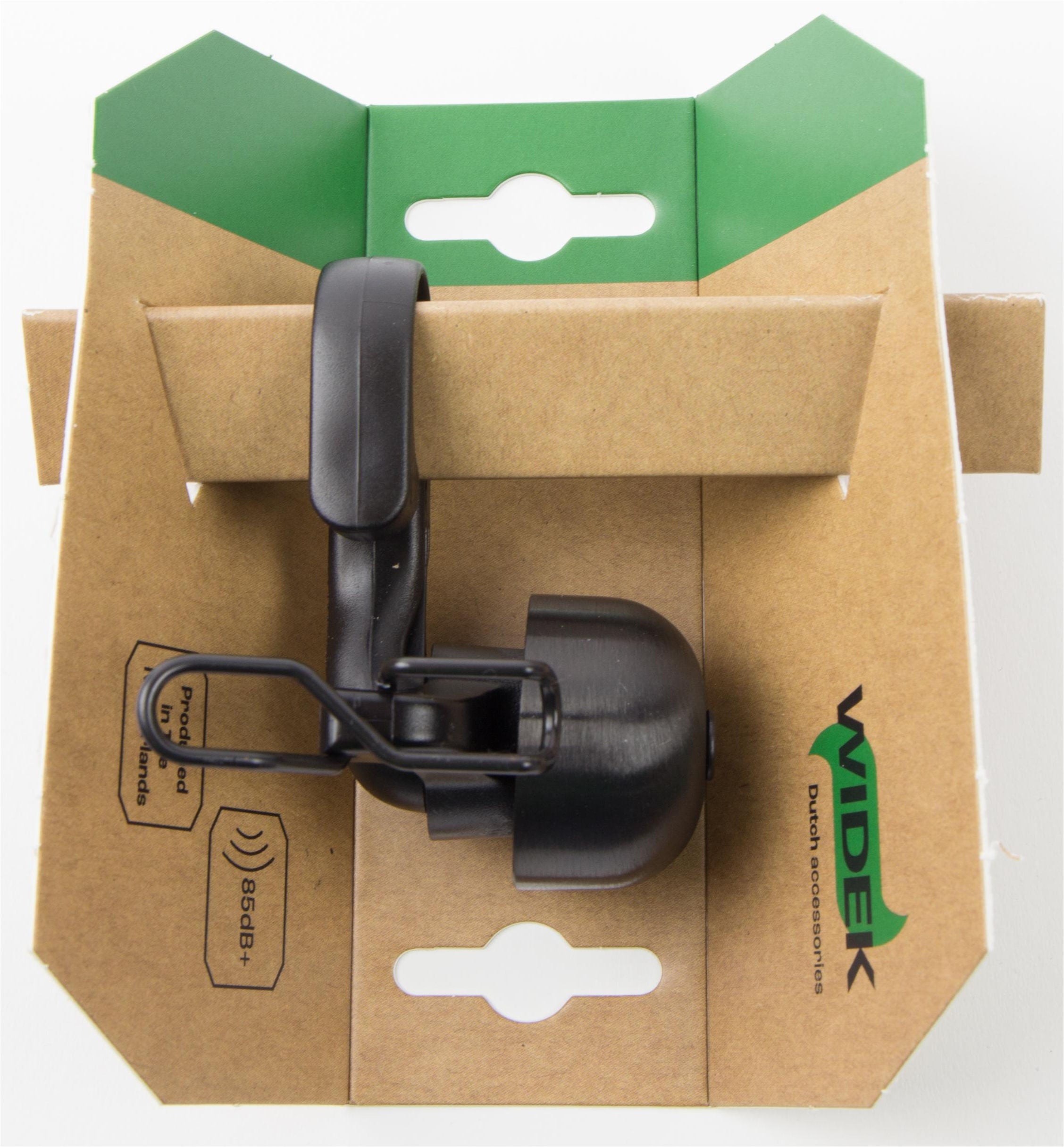 Qibbel widek e-bike bel luxe pvd zwart 85db+ op kaart