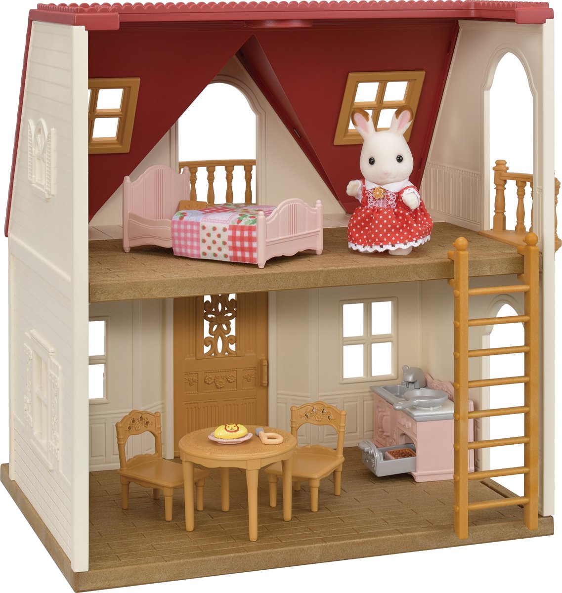 Epoch Sylvanian Families 5567 nieuw rood dak gezellig huisje starterswoning