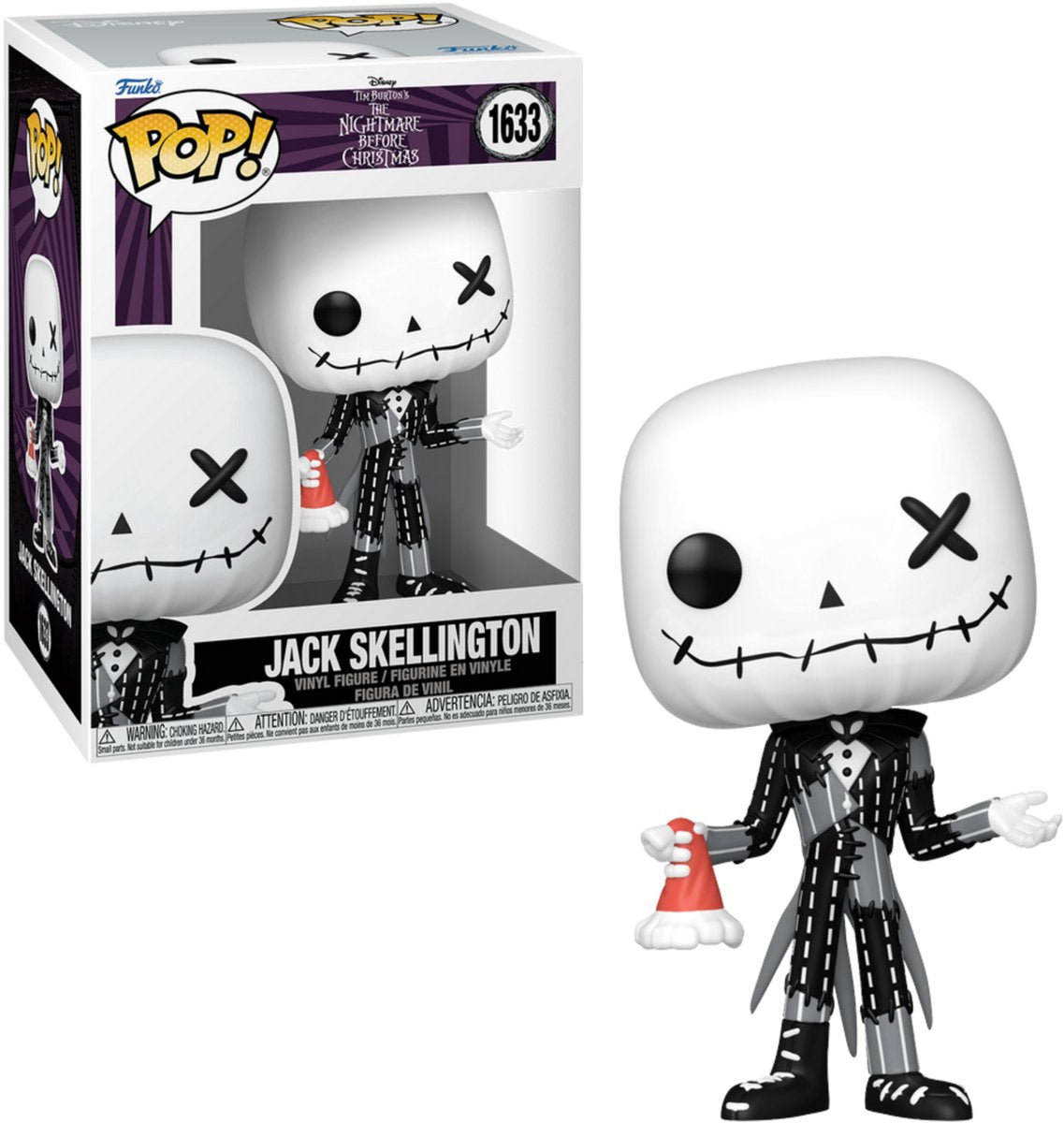 Funko the nightmare before christmas jack skellington vinylfiguur 1633 unisex pop! - neutraal - standard