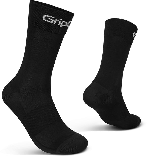 Gripgrab - ride high cut zomer fietssokken 1 paar wielersport coolmax sokken hoog - unisex - zwart 41-44