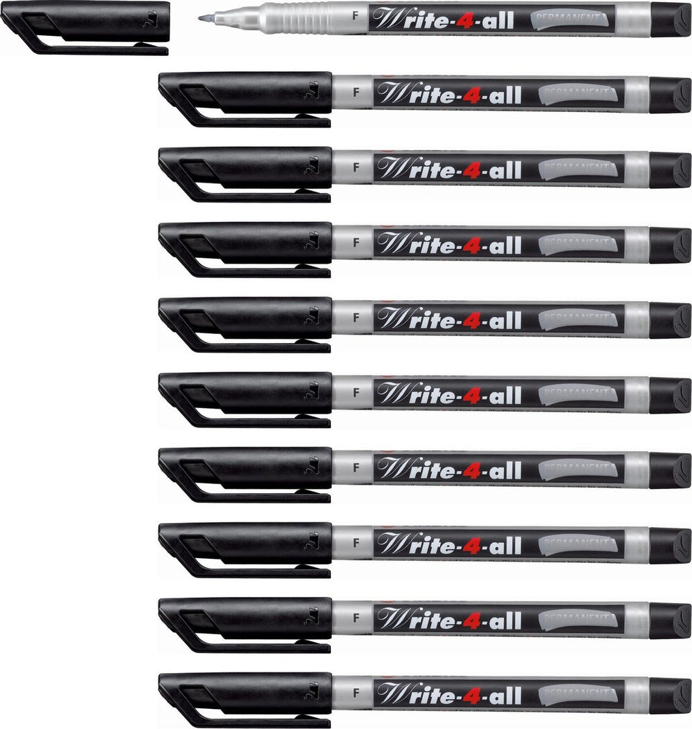 Stabilo write-4-all - permanent marker - fine 0,7 mm - doos 10 stuks