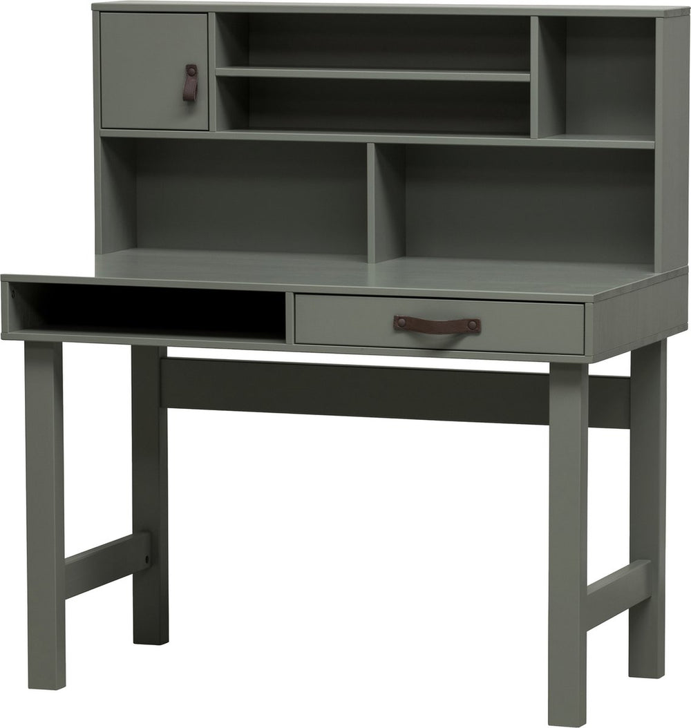 Vtwonen bureau stage - hout - groen - 110 x 122 x 58 cm (bxhxd)