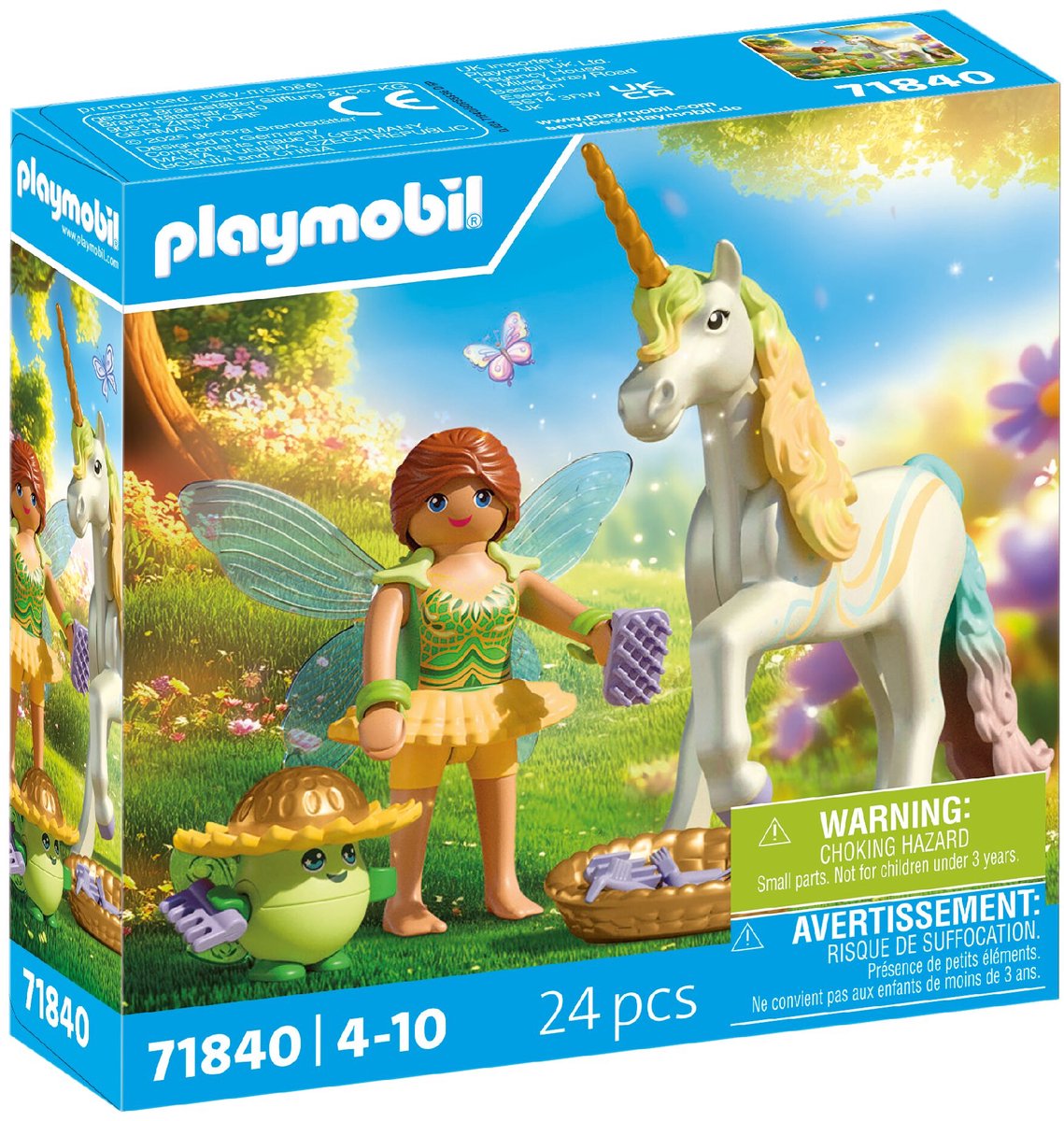 Playmobil | magische eenhoorns | verzamelbare eenhoorn regenboogbloem met fee | perfect cadeau voor kinderen vanaf 4 jaar accessoires magische details | perfect cadeau voor kinderen vanaf 4 jaar | 71840