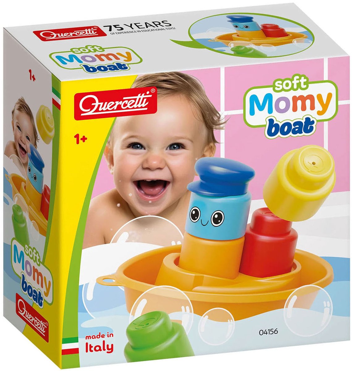 Quercetti momy boot met zachte blokken