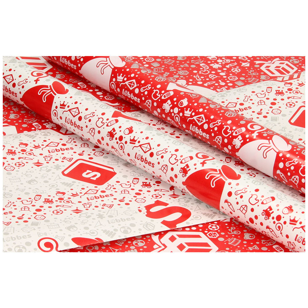 Lobbes sinterklaas inpakpapier, 5mtr