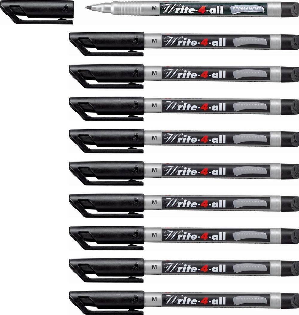 Stabilo write-4-all - permanent marker - medium 1,0 mm - doos 10 stuks