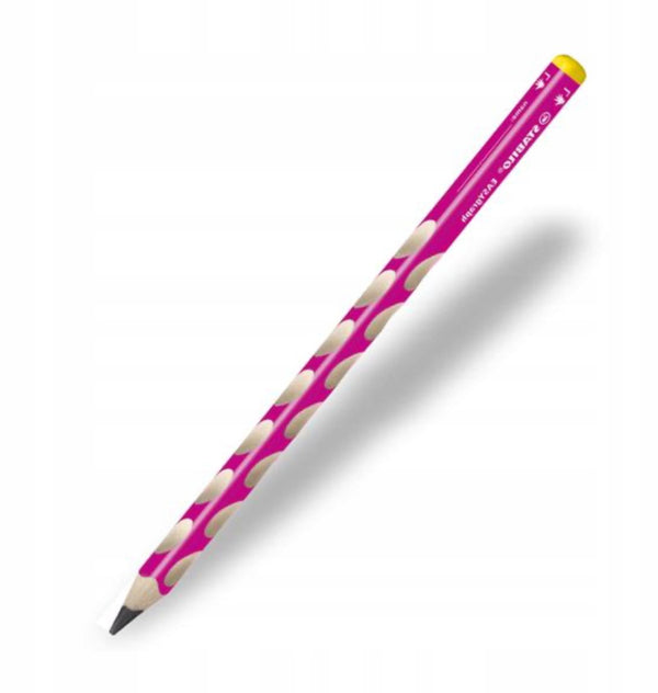 Stabilo easygraph dikke driehoekige potlood roze l, hb, voor linkshandigen