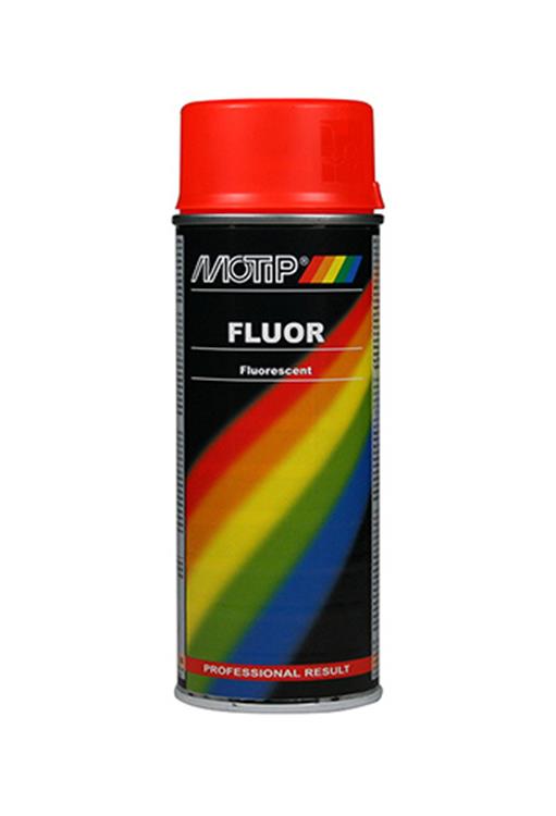Motip fluor verf rood spuitbus 400ml