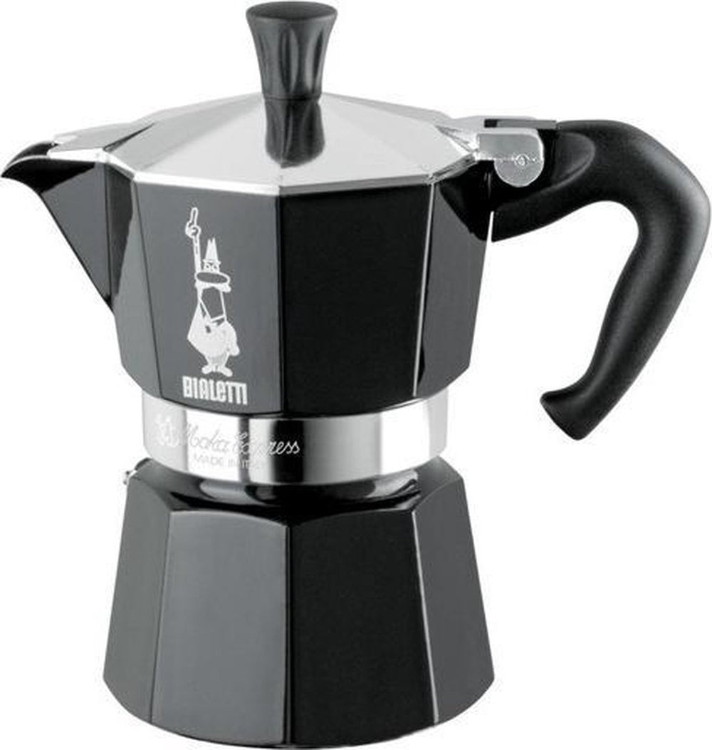 Bialetti moka express - percolator - 3 kops - aluminium - zwart