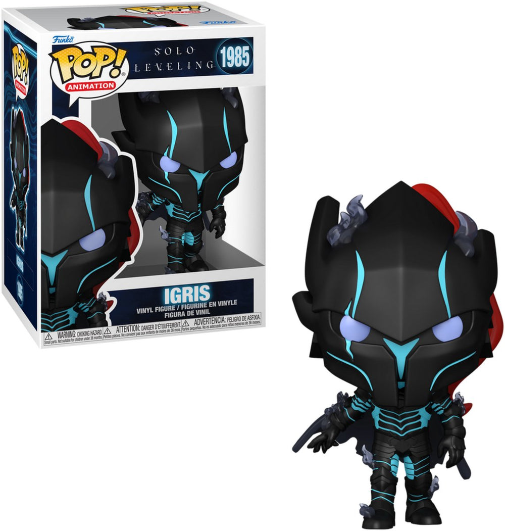 Funko solo leveling igris (chase edition möglich) vinyl figur 1985 unisex pop! - neutraal - standard
