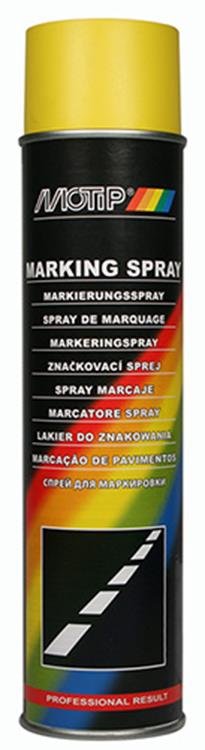 Motip 1057398 - 000031 markeringspray geel handmatig gebruik 600ml | 6 stuks
