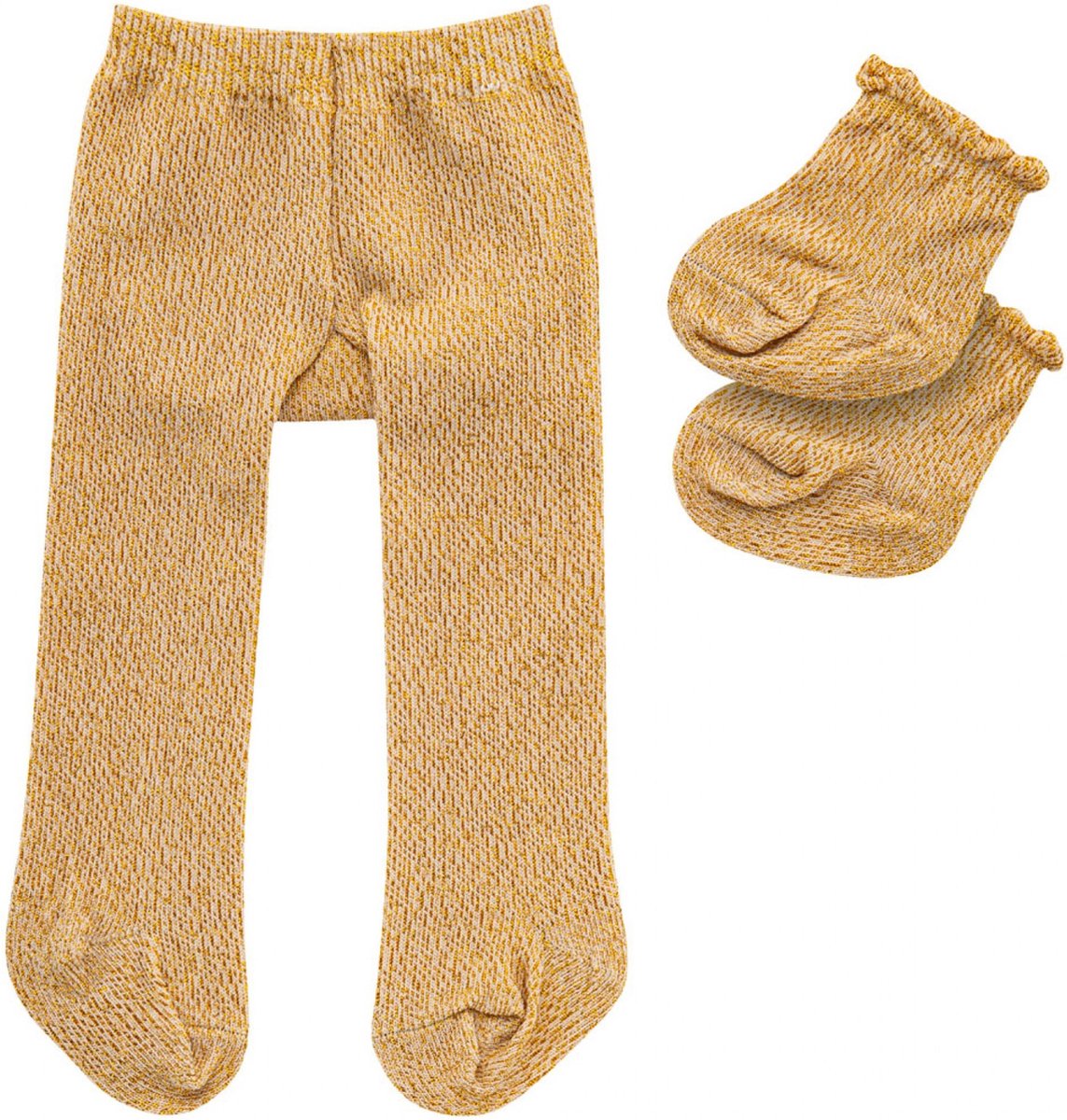 Heless poppenmaillot met sokken - goud, 35-45 cm